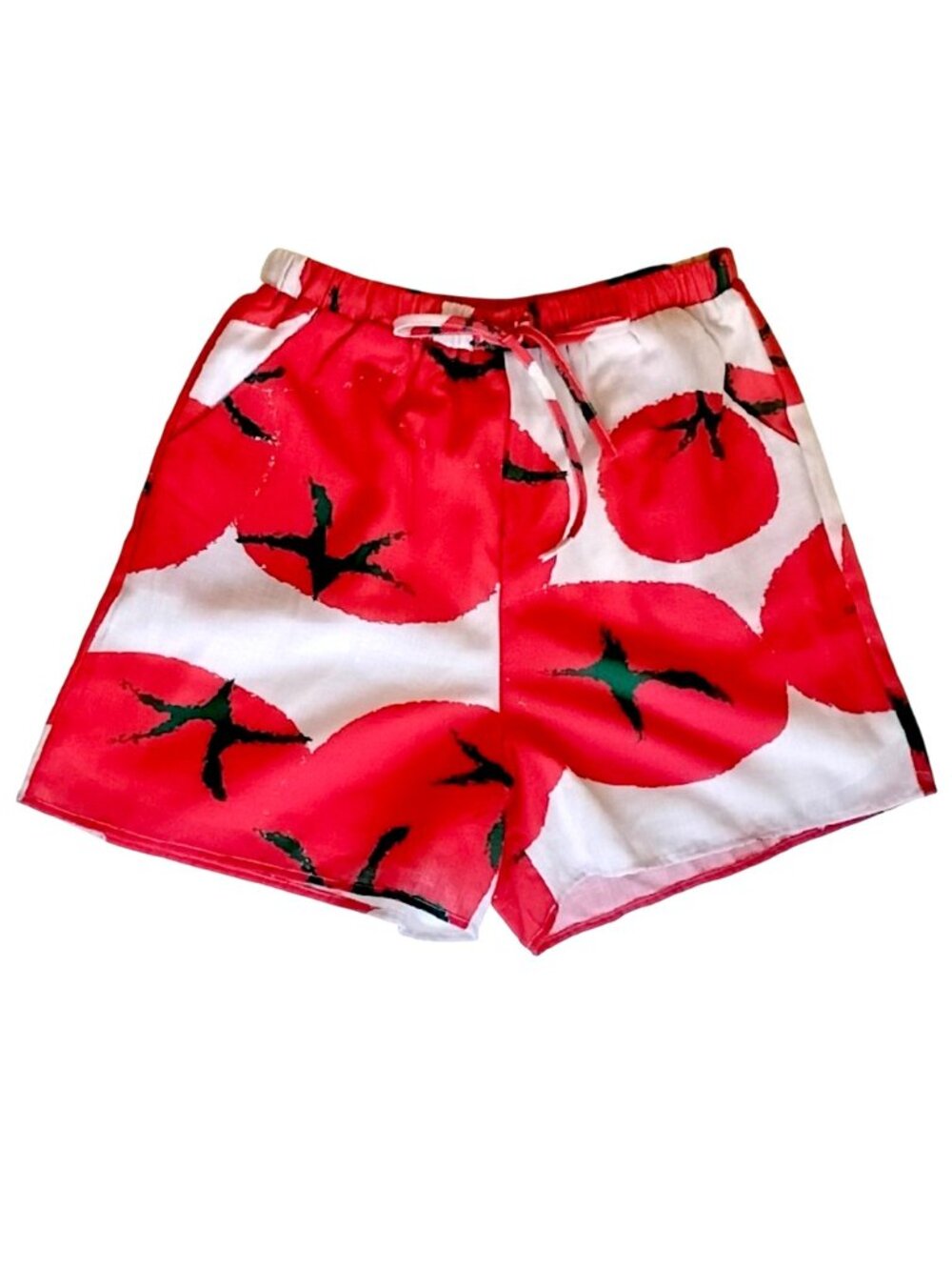 NWT Polagram Tomato Print Shorts M Fully Lined